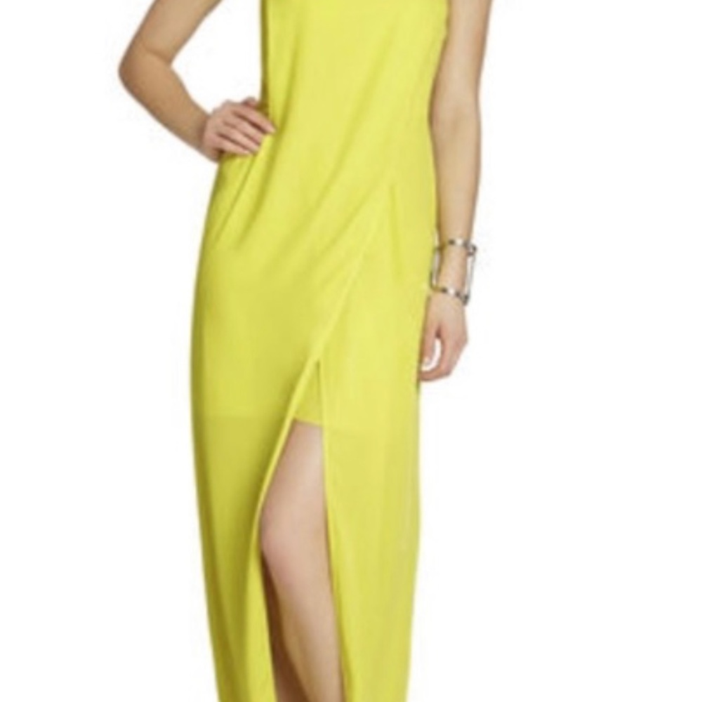 BCBG flowy high and low gown